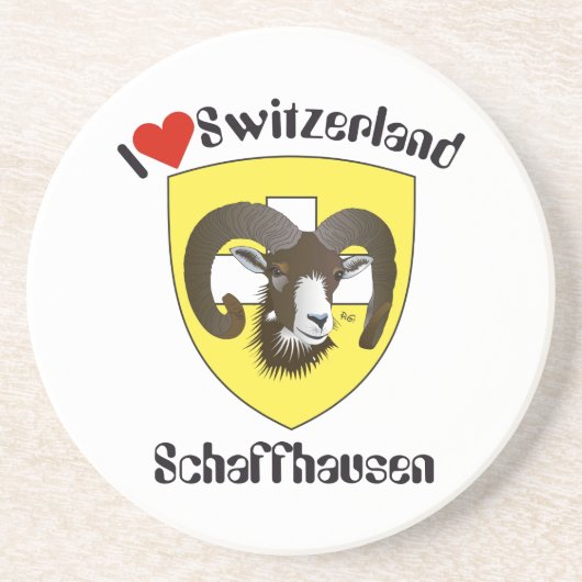 Schaffhausen Schweiz BierŌ Untersetzer (Vorne)