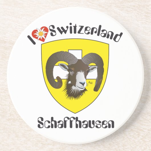 Schaffhausen Schweiz BierŌ Untersetzer (Vorne)