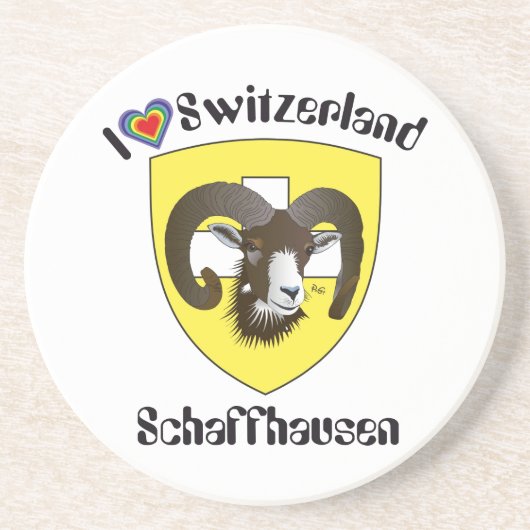 Schaffhausen Schweiz BierŌ Untersetzer (Vorne)
