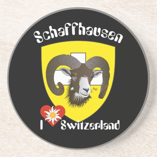 Schaffhausen Schweiz BierŌ Untersetzer (Vorne)