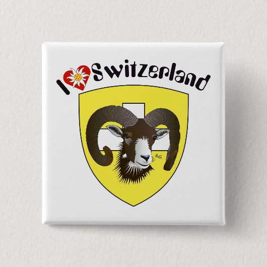 Schaffhausen Schweiz Button (Vorderseite)
