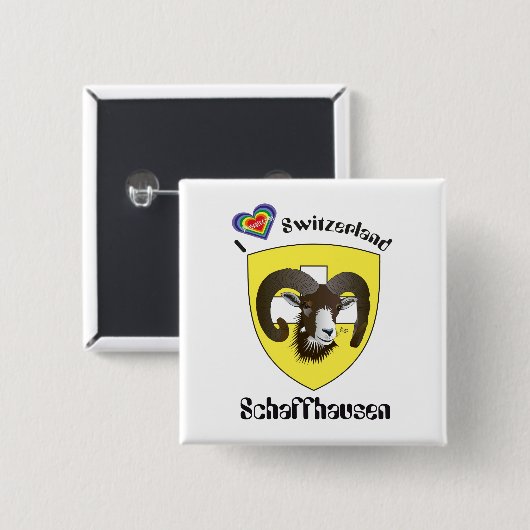 Schaffhausen Schweiz Button (Vorne & Hinten)