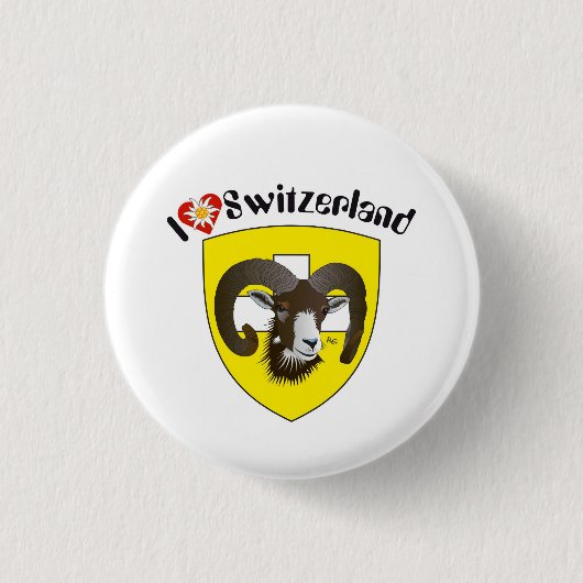 Schaffhausen Schweiz Button (Vorderseite)