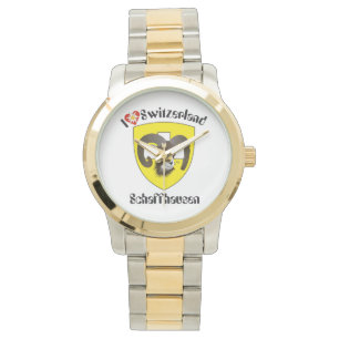 Schaffhausen Schweiz mit Schweizer Design ansehen Armbanduhr