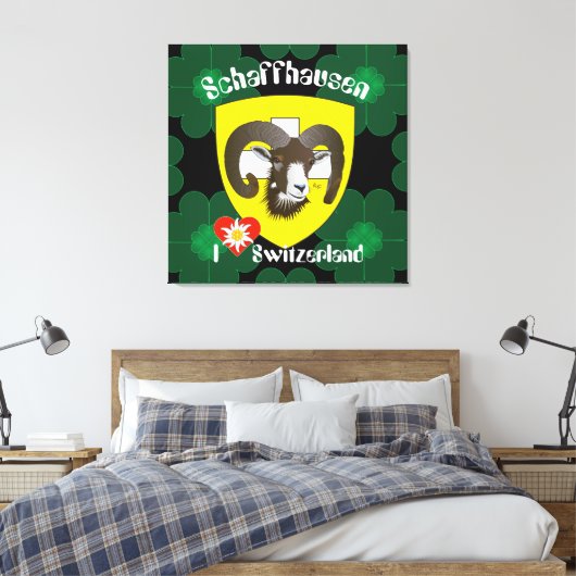 Schaffhausen - Schweiz - Suisse - Leinwand (Insitu (Schlafzimmer))