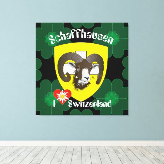 Schaffhausen - Schweiz - Suisse - Leinwand (Insitu (Holzboden))