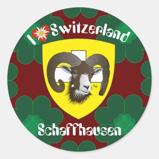 Schaffhausen Schweiz Suisse Svizzera Aufkleber (Vorderseite)