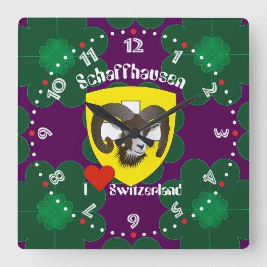 Schaffhausen - Schweiz - Suisse - Svizzera Uhr (Vorderseite)