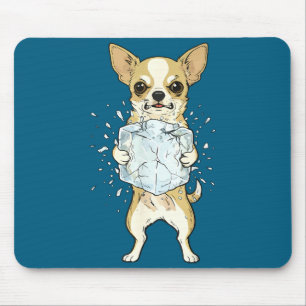 Schafft Eis ab lustiger Chihuahua kein Eis Hund Me Mousepad