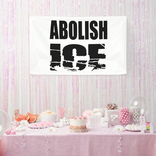 Schafft ICE ab Banner (Party)