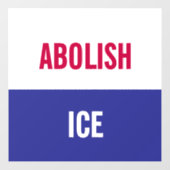 Schafft ICE ab Fensteraufkleber (Blatt)