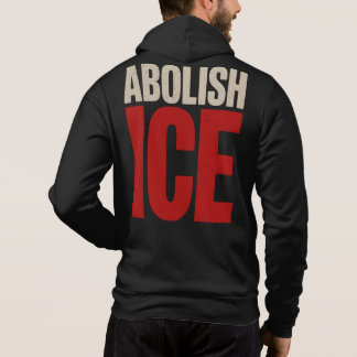 Schafft ICE ab Minimalistischer Protest-Typografie Hoodie
