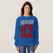 Schafft ICE ab Minimalistischer Protest-Typografie Sweatshirt (Vorne ganz)