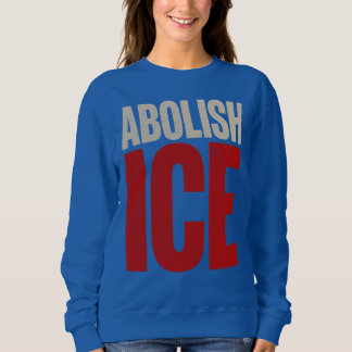 Schafft ICE ab Minimalistischer Protest-Typografie Sweatshirt