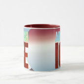 Schafft ICE ab Minimalistischer Protest-Typografie Tasse (Zentrum)
