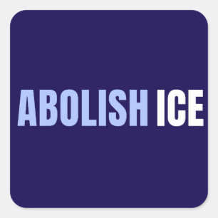 Schafft ICE ab Politische Anti-Trump-Bewegung Quadratischer Aufkleber