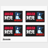 Schafft ICE ab Rechteckiger Aufkleber (Blatt)