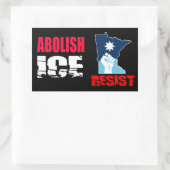 Schafft ICE ab Rechteckiger Aufkleber (Tasche)