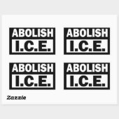 Schafft ICE ab Rechteckiger Aufkleber (Blatt)