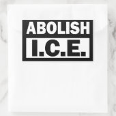 Schafft ICE ab Rechteckiger Aufkleber (Tasche)