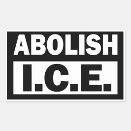Schafft ICE ab Rechteckiger Aufkleber