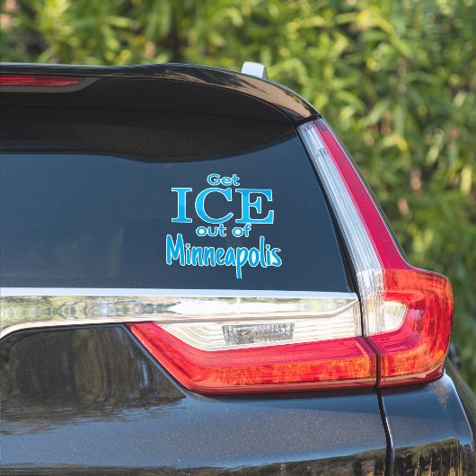 Schafft ICE aus [Ort] Aufkleber (Auto Seite)