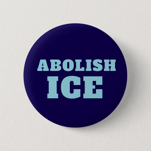 Schafft ICE Protest Aufkleber Ab Button (Vorderseite)
