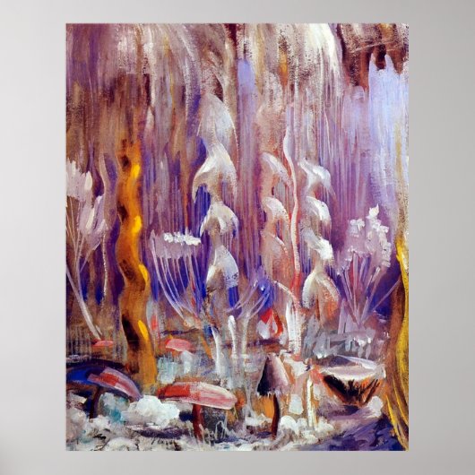 Schaffung der Welt X durch Ciurlionis Poster (Vorne)