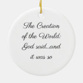 Schaffung des Jesse-Weltbaumes Keramik Ornament (Hinten)