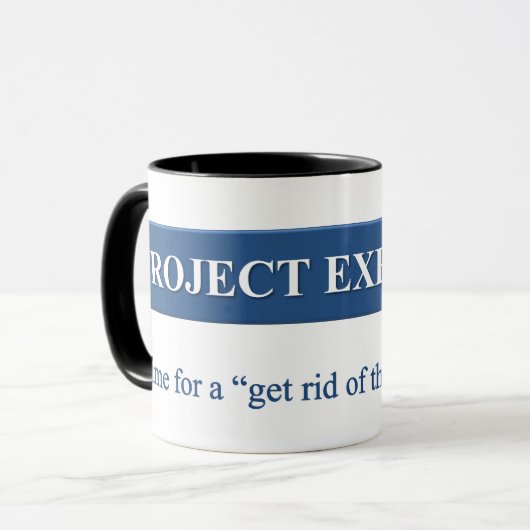 Schaffung eines Projekt-Durchführungs-Planes Tasse (Vorderseite Links)