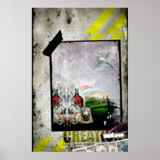 Schaffung gegen Pop Poster