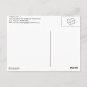 Schaffung Postkarte (Rückseite)