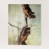 Schaffung von Adam - Hände Michelangelo 1475 - Puzzle (Vertikal)