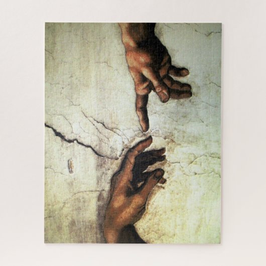 Schaffung von Adam - Hände Michelangelo 1475 - Puzzle (Vertikal)