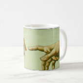 Schaffung von Adam im Detail Kaffeetasse (VorderseiteRechts)