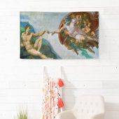 Schaffung von Adam - Michelangelo 1475 - 1564 Banner (Insitu)