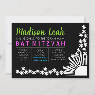 Schaffung von Bar Bat Mitzvah Einladung