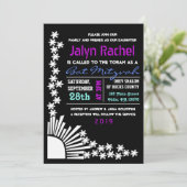 Schaffung von Bar Bat Mitzvah Einladung (Stehend Vorderseite)