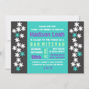 Schaffung von Bar Bat Mitzvah Einladung