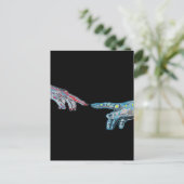 Schaffung von Cyber-Adam Postkarte (Stehend Vorderseite)