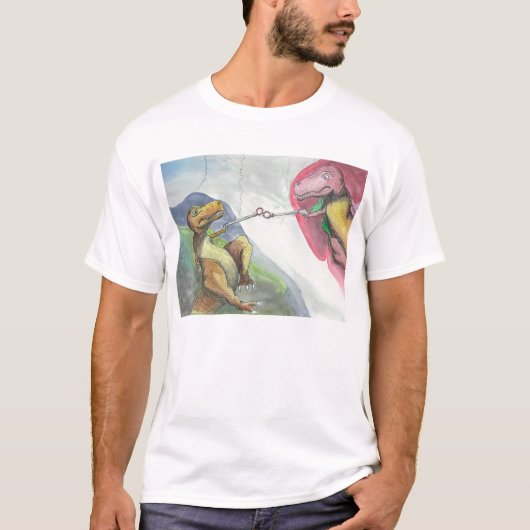 "Schaffung von T-Rex " T-Shirt (Vorderseite)