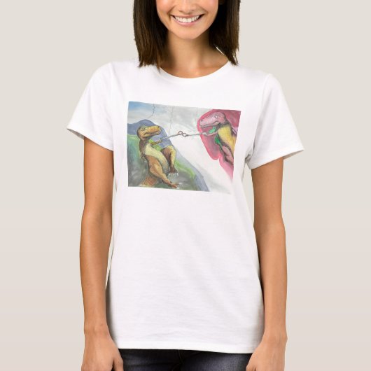 "Schaffung von T-Rex " T-Shirt (Vorderseite)