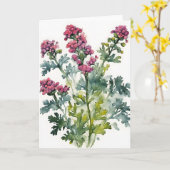 Schafgarbe - Aquarellblumen Karte (Gelbe Blume)