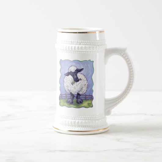 Schafgeschenke und -zubehör bierglas (Rechts)