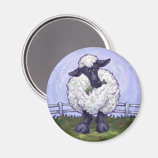 Schafgeschenke und -zubehör magnet (Vorderseite/Rückseite)