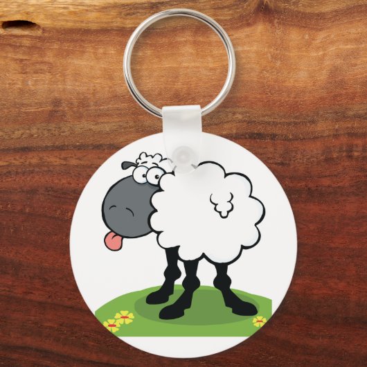 Schafhalterung Schlüsselanhänger (Vorderseite)