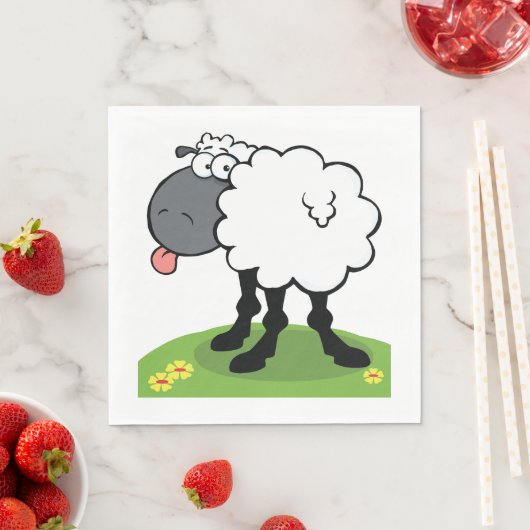 Schafhalterung Serviette (Beispiel)