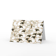 Schafherde, die Ewe frohe Weihnachten wünschen.