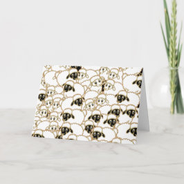 Schafherde, die Ewe frohe Weihnachten wünschen.