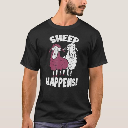 Schafherde Happens T-Shirt (Vorderseite)